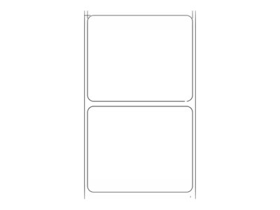 Zebra Z-Ultimate 3000T - Polyester, Kunststoff - glänzend - permanenter Acrylklebstoff - beschichtet - weiß - 55 x 45 mm 3888 Etikett(en) (1 Rolle(n)