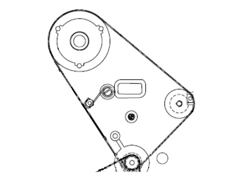 Zebra Hauptantriebsriemen