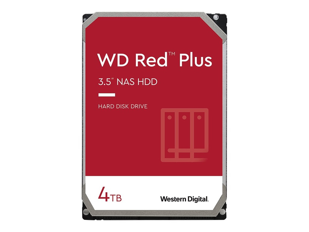 WD Red Plus WD40EFZX - Festplatte - 4 TB - intern - 3.5" (8.9 cm)