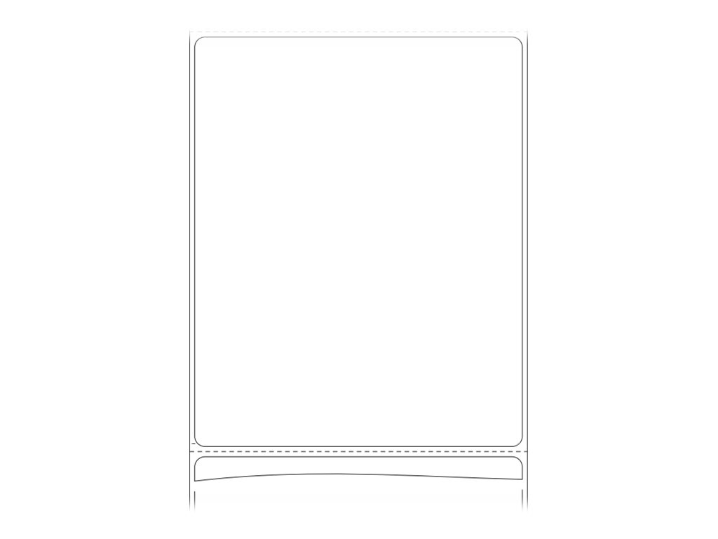 Zebra Z-Perform 1000T - Papier - permanenter Klebstoff - unbeschichtet - 101.6 x 127 mm 565 Etikett(en) (1 Rolle(n)