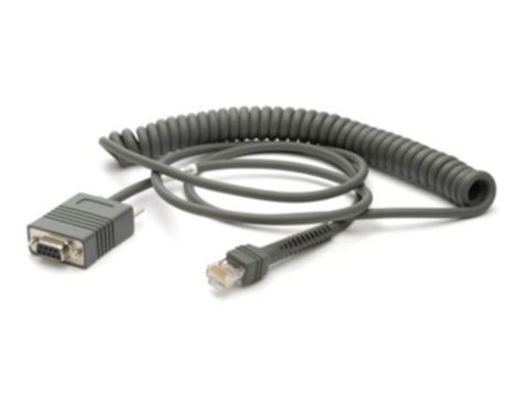 Zebra Kabel seriell - DB-9 (W) - 2.7 m - gewickelt