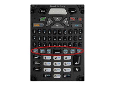 Zebra 66-Tasten-Tastenfeld - QWERTY-Tastenlayout