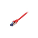 Synergy 21 Patchkabel RJ45, CAT6A 500Mhz, 0,15m, rot, S-STP(S/FTP), TPE/LSZH(Superflex), AWG26, - Kabel - Netzwerk