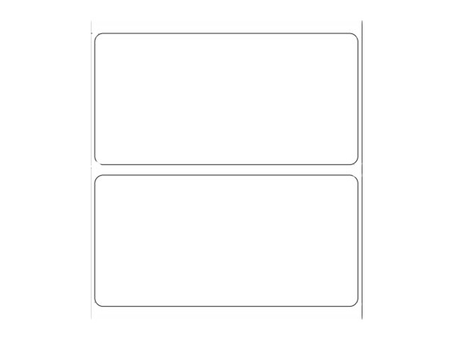 Zebra Z-Perform 1000D - Papier - seidig - permanenter Acrylklebstoff - unbeschichtet - 6,2 mil - weiß - 100 x 50 mm 1410 Etikett(en) (1 Rolle(n)