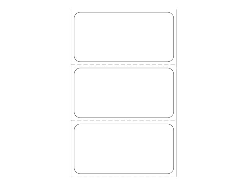 Zebra Z-Perform 1000D - Papier - permanenter Acrylklebstoff - unbeschichtet - 76.2 x 50.8 mm 3840 Etikett(en) (40 Rolle(n)