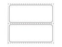 Zebra Z-Perform 1000D - Papier - seidig - permanenter Acrylklebstoff - unbeschichtet - perforiert - 6,2 mil - weiß - 50 x 20 mm 3350 Etikett(en) (1 Rolle(n)
