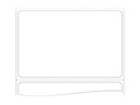 Zebra Z-Perform 1000T - Papier - permanenter Klebstoff - 85 x 55 mm 1370 Etikett(en) (1 Rolle(n)