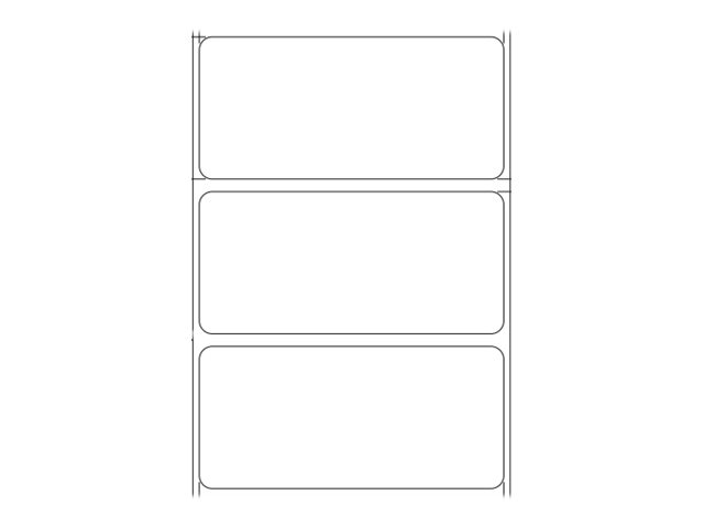 Zebra Z-Perform 1000T - Permanenter Acrylklebstoff - 152 Mikron - weiß - 35 x 75 mm 4620 Etikett(en) (1 Rolle(n)