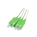 Synergy 21 LWL-Pigtail-SC APC 9/125u. OS2 4-Pack farbig G657.A2 - Kabel - 1,5 m