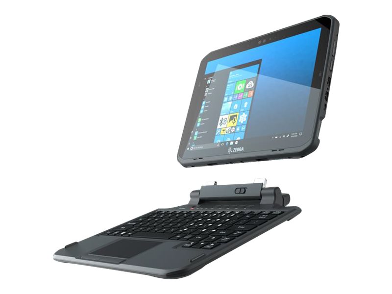 Zebra 2-in-1 - Tastatur - mit Touchpad, ausziehbarer