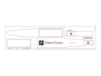 Zebra Z-Band Fusion - Polypropylen (PP) - Klebstoff - weiß - 70 x 22 mm 1000 Stck. (5 Rolle(n)