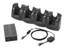 Zebra 4-Slot Charge Only Cradle Kit - Handgerät-Ladeständer und Netzteil