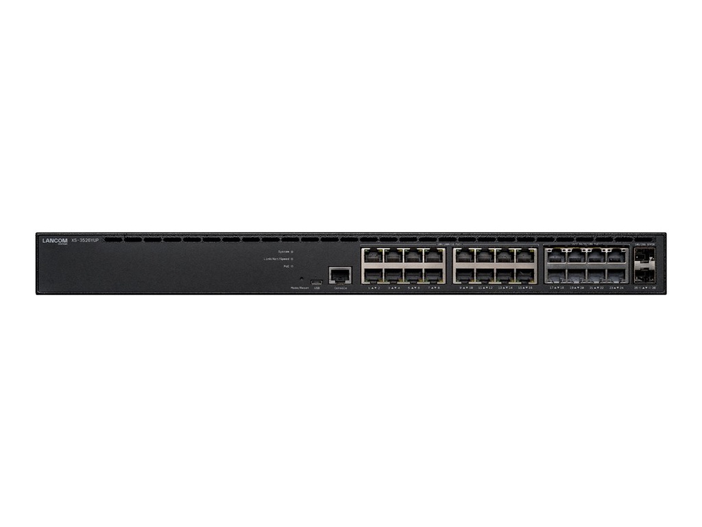 Lancom XS-3526YUP - Switch - Multi-Gigabit, für mittlere Szenarien - L3 - managed - 16 x 10/100/1000 (PoE+)