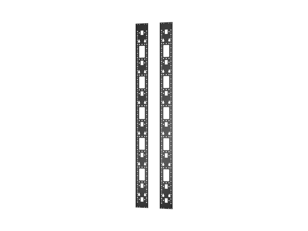 APC Rack-Zubehörkanal (vertikal) - Schwarz - 42HE (Packung mit 2)