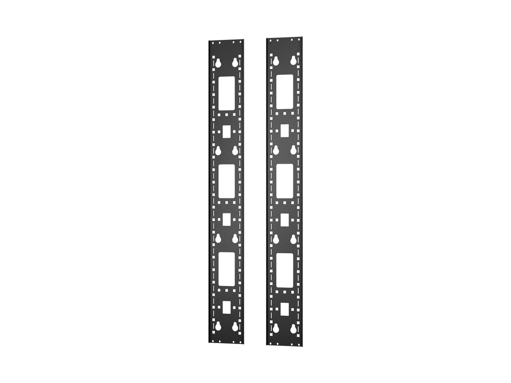APC Easy Rack - Rack-Zubehörkanal (vertikal) - Schwarz - 24U (Packung mit 2)