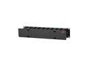 APC Horizontal Cable Manager Single-Sided with Cover - Rack - Kabelführungssatz - Schwarz - 2U - 48.3 cm (19")