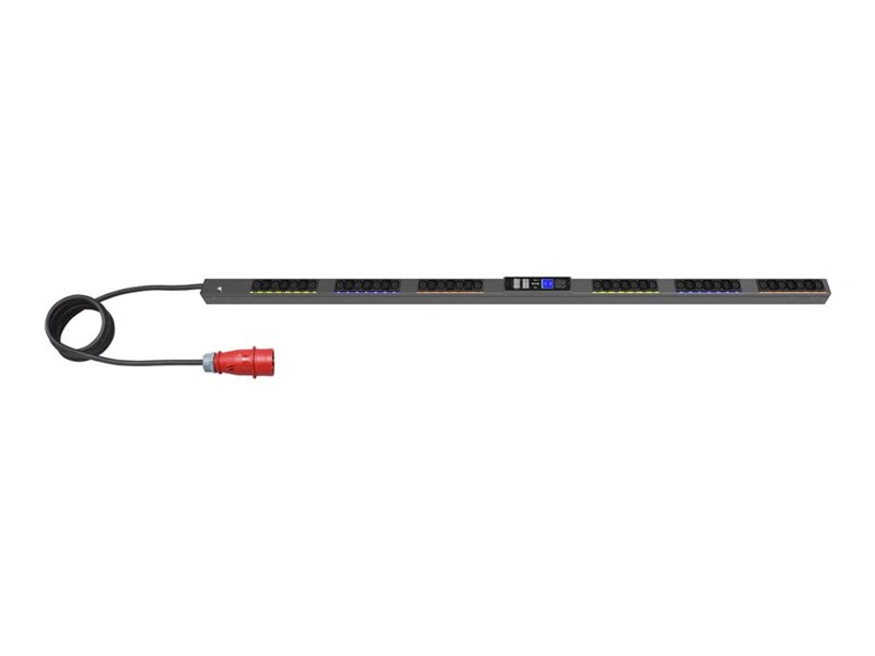 Eaton G4 - Stromverteilungseinheit (Rack - einbaufähig) - gemessener Eingang - AC 240-415 V - 11 kW - 3 Phasen - Ethernet 10/100/1000 - Eingabe, Eingang IEC 60309 16A - Ausgangsanschlüsse: 42 (24 x IEC 60320 C13, 18 x IEC 60320 C39)