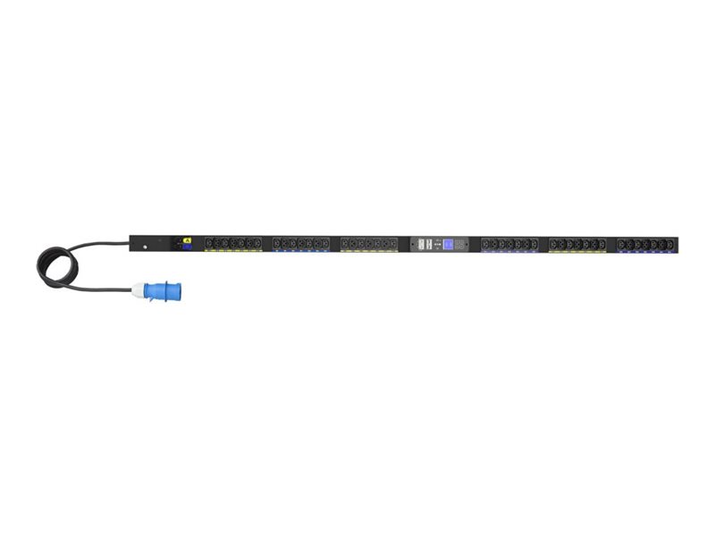 Eaton G4 - Stromverteilungseinheit (Rack - einbaufähig) - gemessener Eingang - Wechselstrom 200-240 V - 7.4 kW - 1-phasig - Ethernet 10/100/1000, serial - Eingabe, Eingang IEC 60309 32A - Ausgangsanschlüsse: 42 (24 x IEC 60320 C13, 18 x IEC 60320 C39)