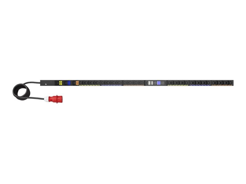 Eaton G4 - Stromverteilungseinheit (Rack - einbaufähig) - gemessener Eingang - AC 240-415 V - 22 kW - 3 Phasen - Ethernet 10/100/1000 - Eingabe, Eingang IEC 60309 32A - Ausgangsanschlüsse: 42 (24 x IEC 60320 C13, 18 x IEC 60320 C39)