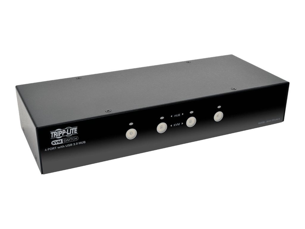 Eaton Tripp Lite series 4-Port DisplayPort KVM Switch w/Audio, Cables and USB 3.0 SuperSpeed Hub