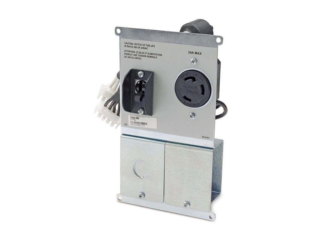 APC Steckdosenleiste (Plug-In-Modul) - Wechselstrom 208/240 V - Ausgangsanschlüsse: 2 (NEMA L6-30R, Hardwire 3-Wire (2PH + G)