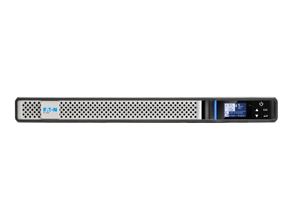 Eaton 5P 1550iR - Gen 2 - USV (Rack - einbaufähig) - Wechselstrom 200/208/220/230/240 V - 1350 Watt - 1550 VA - 1-phasig - 9 Ah - RS-232, USB - Ausgangsanschlüsse: 6 - 1U - 48.3 cm (19")