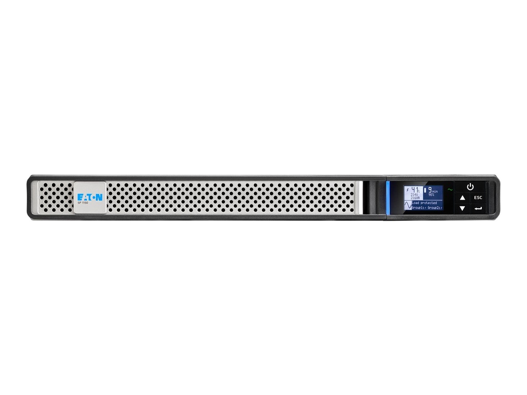 Eaton 5P 1150iR - Gen 2 - USV (Rack - einbaufähig) - Wechselstrom 200/208/220/230/240 V - 920 Watt - 1150 VA - 1-phasig - 9 Ah - RS-232, USB - Ausgangsanschlüsse: 6 - 1U - 48.3 cm (19")