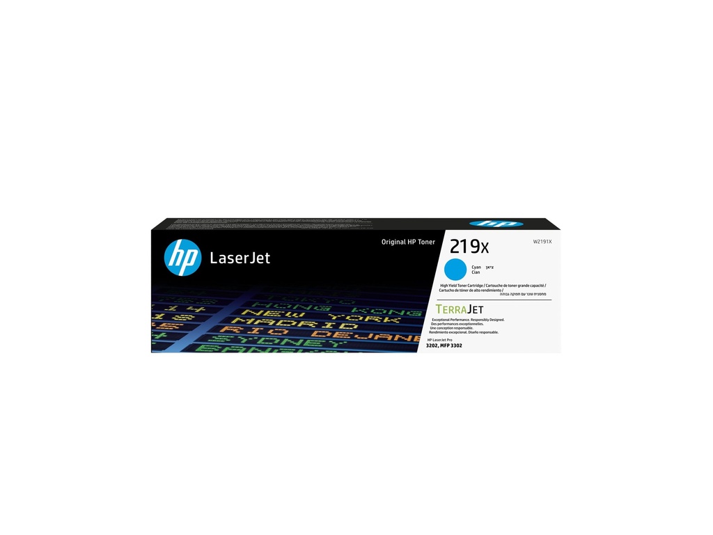 HP 219X - Hohe Ergiebigkeit - Cyan - original - LaserJet - Tonerpatrone (W2191X)