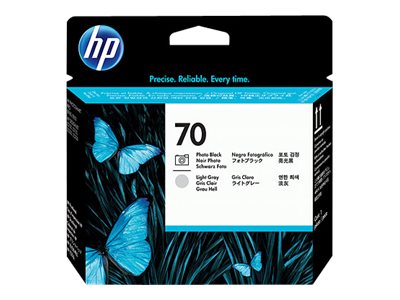 HP 70 - Hellgrau, Photo schwarz - Druckkopf -