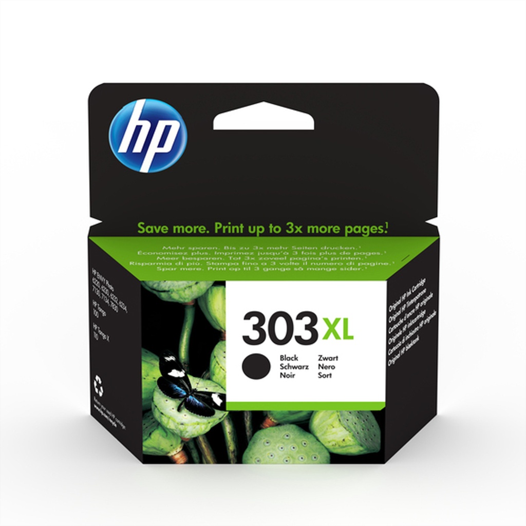HP 303XL - Original - Tinte auf Farbstoffbasis - Foto schwarz - HP - HP ENVY 6200 - 7100 - 7134 - 7800 / HP Tango Printer - X - 1 Stück(e)