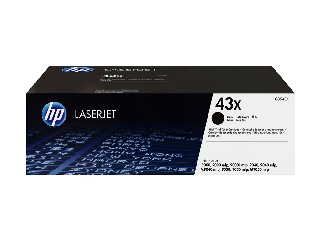 HP 43X - Hohe Ergiebigkeit - Schwarz - original - LaserJet - Tonerpatrone (C8543X)