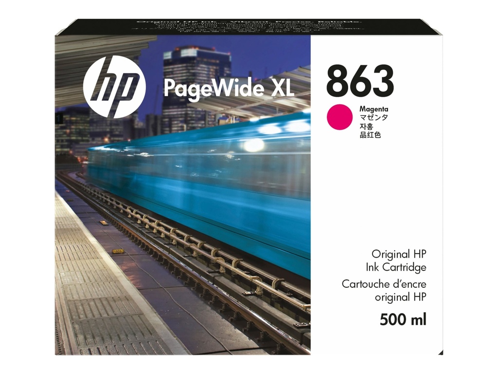 HP 863 - 500 ml - Magenta - original - PageWide