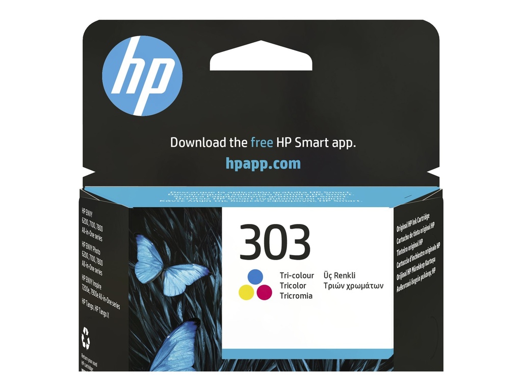 HP 303 - 4 ml - Farbe (Cyan, Magenta, Gelb) -