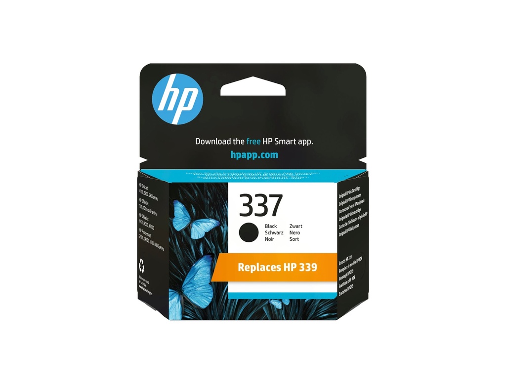 HP 337 - 11 ml - Schwarz - original - Tintenpatrone