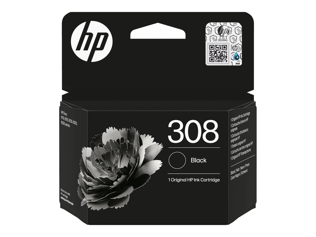 HP 308 - Schwarz - original - Box - Tintenpatrone
