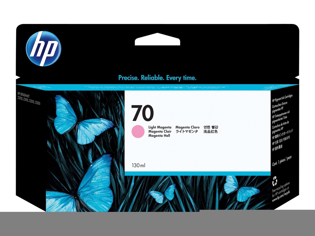 HP 70 - 130 ml - hellmagentafarben - original