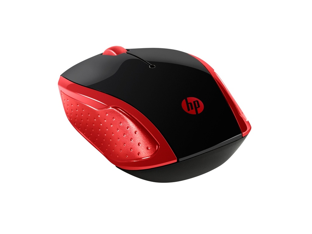 HP 200 - Maus - rechts- und linkshändig - optisch - kabellos - 2.4 GHz - kabelloser Empfänger (USB)