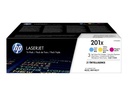 HP 201X - 3er-Pack - Hohe Ergiebigkeit - Gelb, Cyan, Magenta - Original - LaserJet - Tonerpatrone (CF253XM)