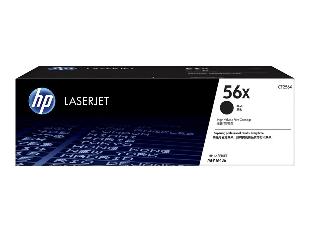 HP 56x - Hohe Ergiebigkeit - Schwarz - original - LaserJet - Tonerpatrone (CF256X)