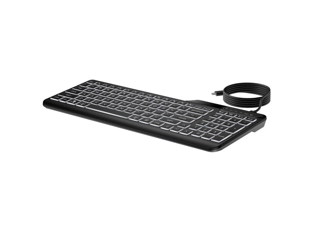 HP 400 - Tastatur - kompakte Größe, 2-Zonen-Layout