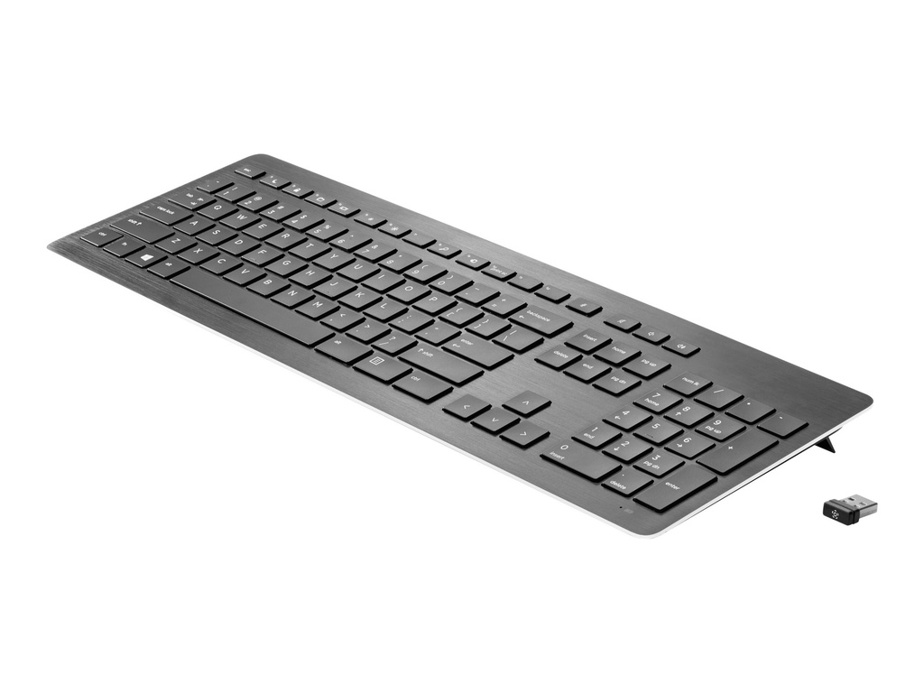 HP Premium - Tastatur - kabellos - 2.4 GHz - Englisch