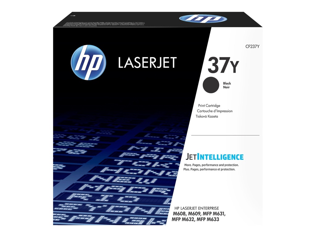 HP 37Y - Besonders hohe Ergiebigkeit - Schwarz - Original - LaserJet - Tonerpatrone (CF237Y)