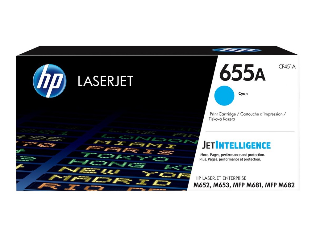 HP 655A - Cyan - Original - LaserJet - Tonerpatrone (CF451A)