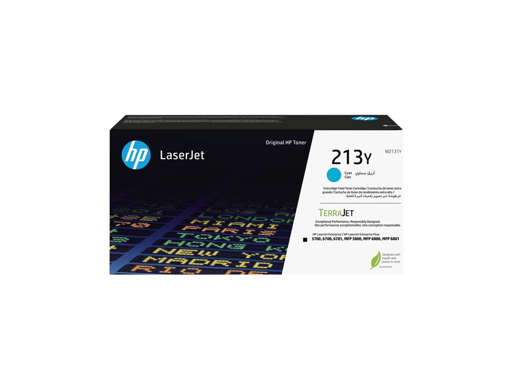HP 213Y - Besonders hohe Ergiebigkeit - Cyan - original - LaserJet - Tonerpatrone (W2131Y)