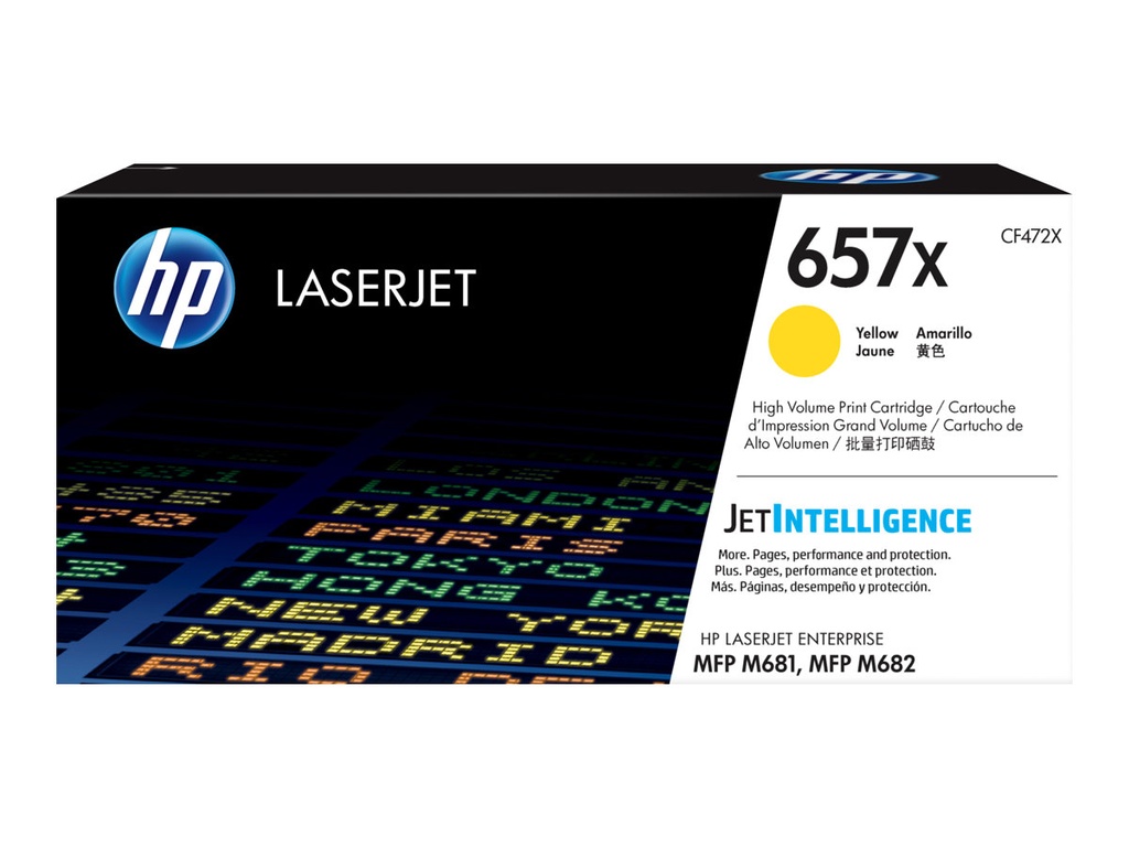HP 657X - Hohe Ergiebigkeit - Gelb - Original - LaserJet - Tonerpatrone (CF472X)