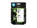 HP 301 - 2er-Pack - Schwarz, Farbe (Cyan, Magenta, Gelb)
