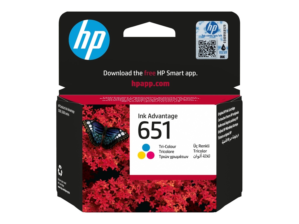 HP 651 - Farbe (Cyan, Magenta, Gelb) - original