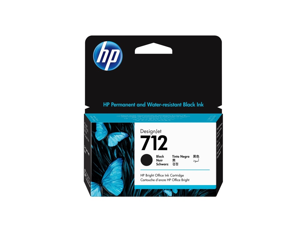 HP 712 - 38 ml - Schwarz - original - DesignJet