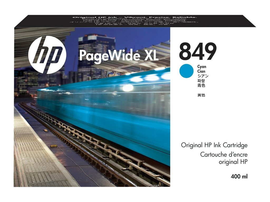 HP 849 - 400 ml - Cyan - original - PageWide