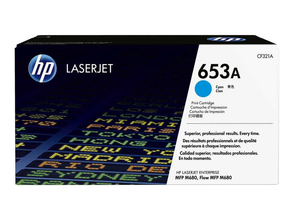 HP 653A - Cyan - original - LaserJet - Tonerpatrone (CF321A)